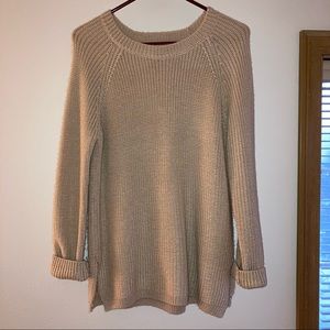 Tan knit sweater
